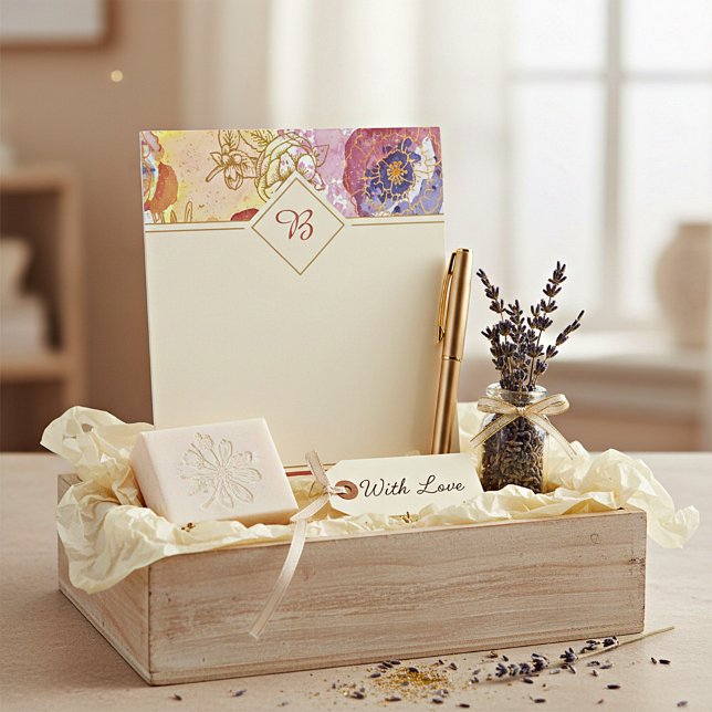 Bloc-notes floral élégant (Créateur téléchargé)