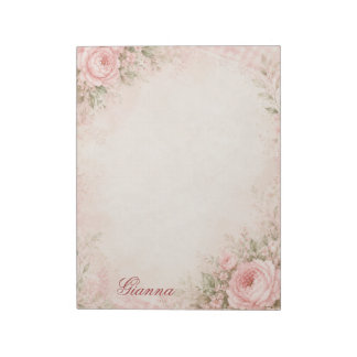 Bloc-notes floral personnalisé