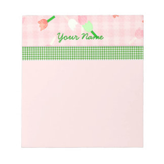 Bloc-notes floral rose