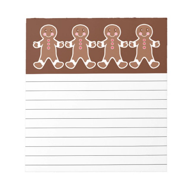 Bloc-notes Garçon Pain d'épice (Devant)