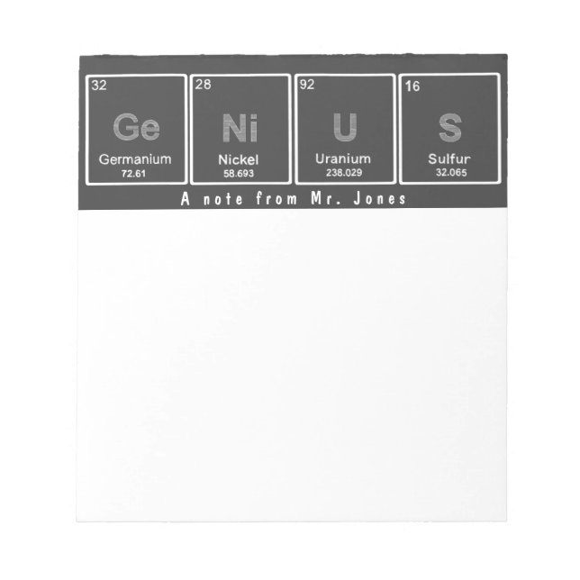 Bloc-notes GeNiUS (Devant)