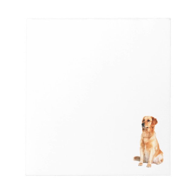 Bloc-notes Golden Retriever (Devant)