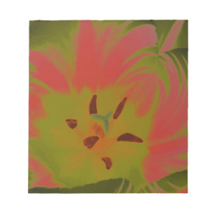 Bloc-notes gothique et sombre pour tulipe rouge
