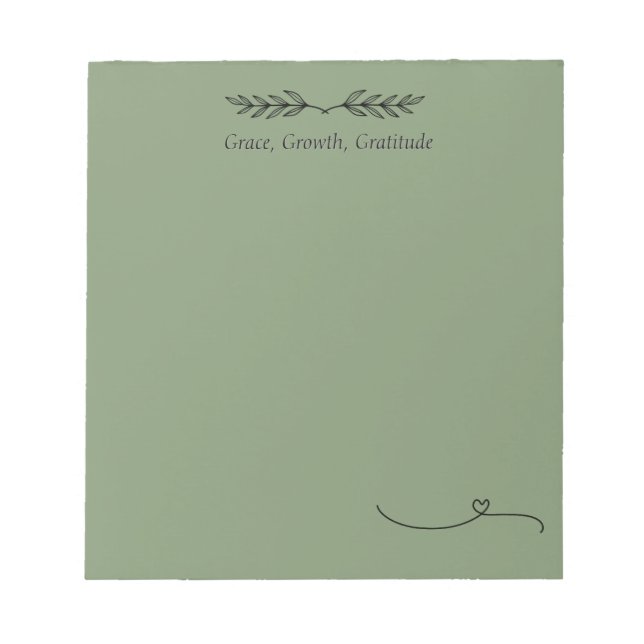 Bloc-notes Grace & Growth Daily Affirmation (Devant)