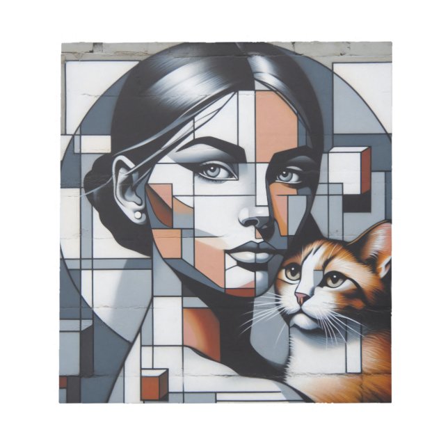Bloc-notes Grafitti Cat Lady (Devant)