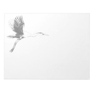 Bloc-notes Great Blue Heron Sketch