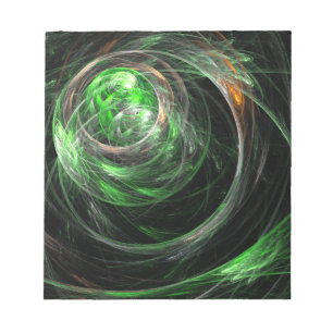 Bloc-notes Green Abstrait Art dans le monde entier