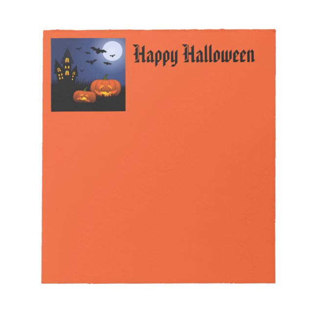 Bloc-notes Halloween (Devant)