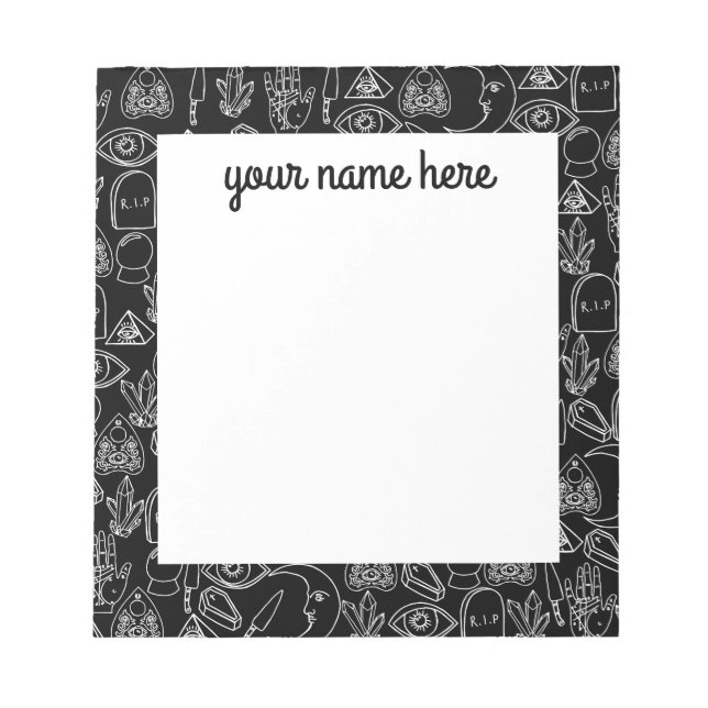 Bloc-notes Halloween personnalisé (Devant)