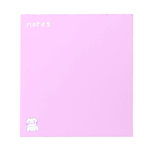 Bloc-notes Happy Cat 5,5 po x 6 po - 40 pages (Devant)
