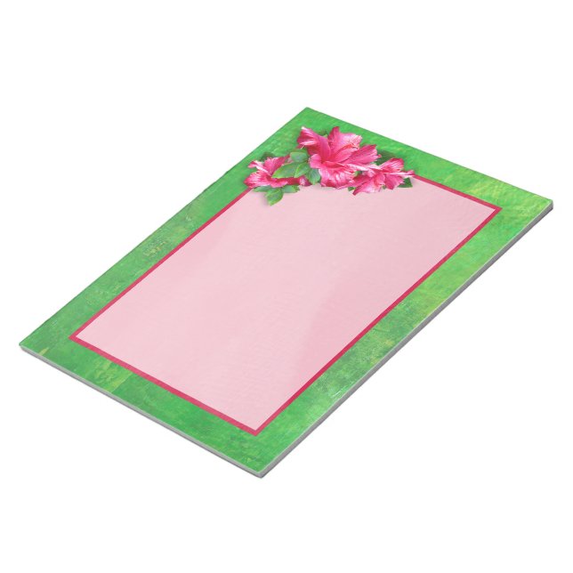 Bloc-notes Hibiscus rose (Incliné)