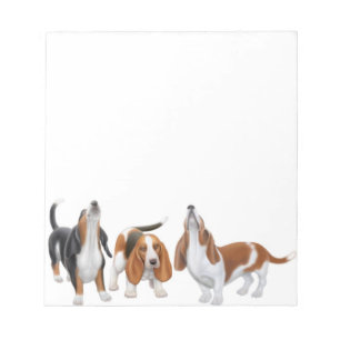 Bloc-notes Howling Basset Hound Chiens