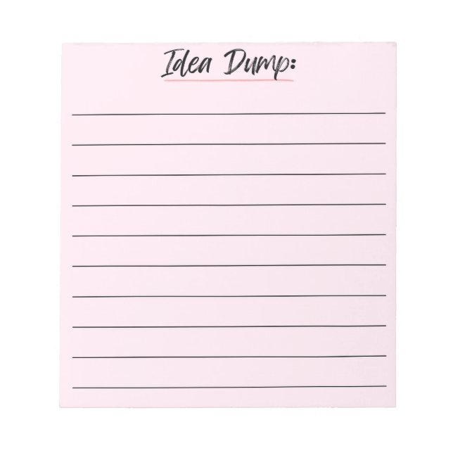 Bloc-notes Idea - Idées Jot Down (Devant)