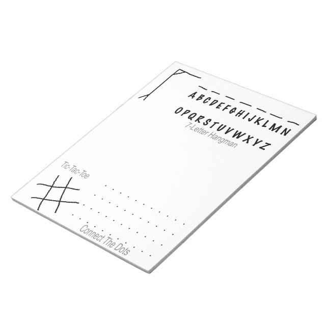 Bloc-notes - Jeux occupés (Incliné)