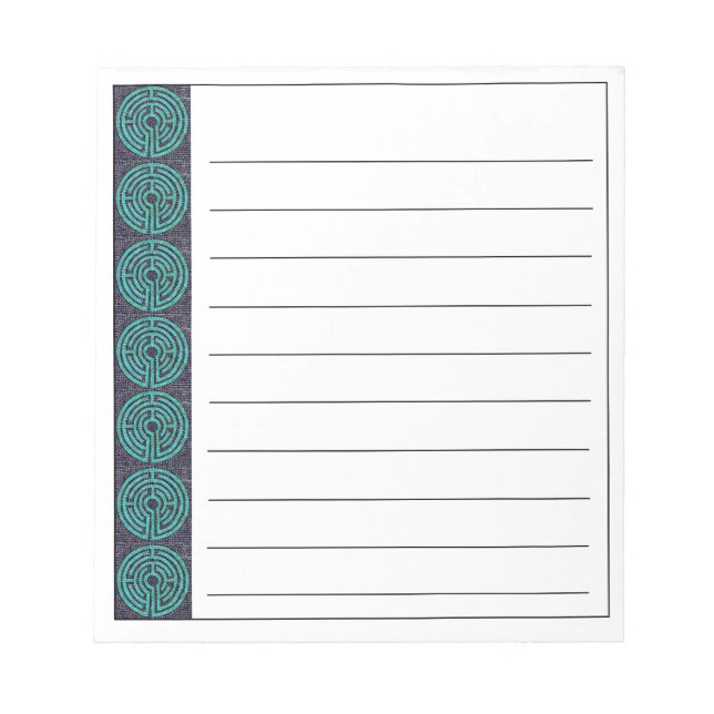Bloc-notes LABYRINTH III 5,5x6 + lignes (Devant)