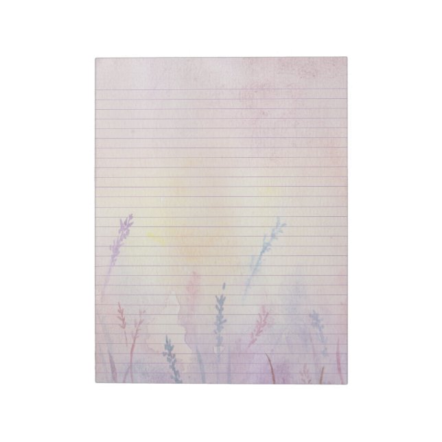 Bloc-notes Lavender Floral College piloté (Tourné)