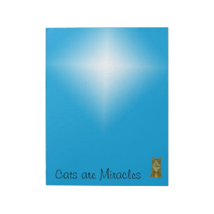 Bloc-notes - Les chats sont des miracles (grands)