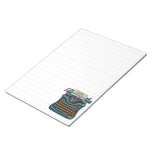 Bloc-notes ligné papier style impressionniste mach
