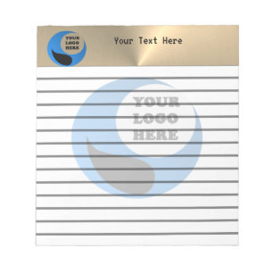 Bloc-notes ligné personnalisé avec logo