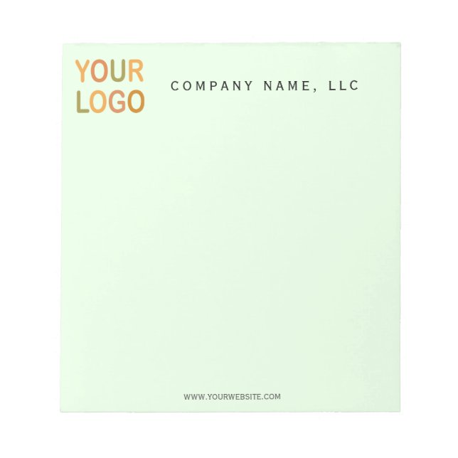 Bloc-notes LOGO de marque professionnelle personna (Devant)