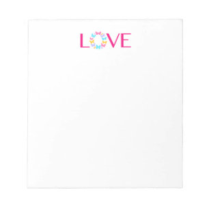 Bloc-notes Love et Papillons