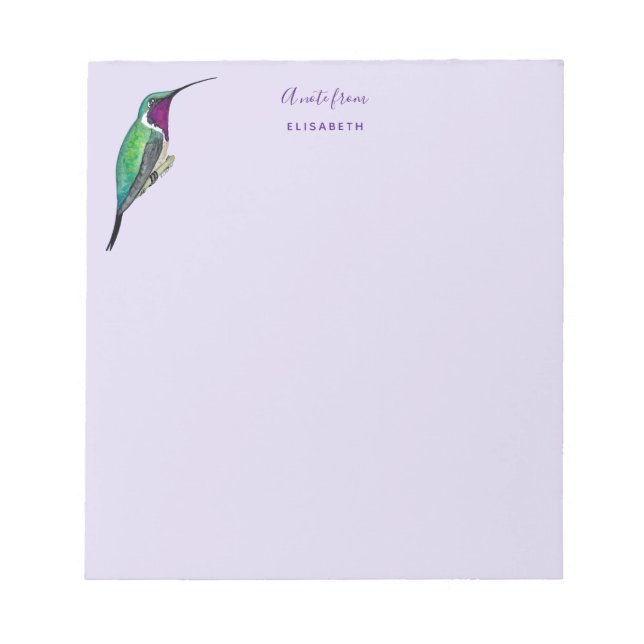 Bloc-notes Lucifer Hummingbird personnalisé (Devant)