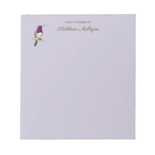 Bloc-notes Lucifer Hummingbird personnalisé