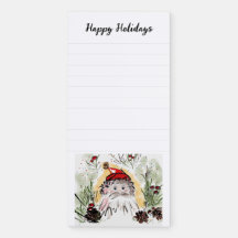 Bloc-notes magnétique de Noël personnalisé pour ré