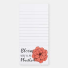 Bloc-notes magnétique floral