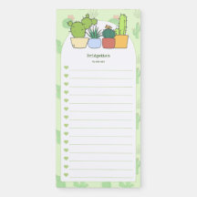 Bloc-notes magnétique personnalisé - Cactus #1