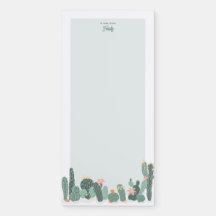 Bloc-notes magnétique personnalisé - Cactus #2