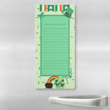 Bloc-notes magnétique St. Patrick's Day