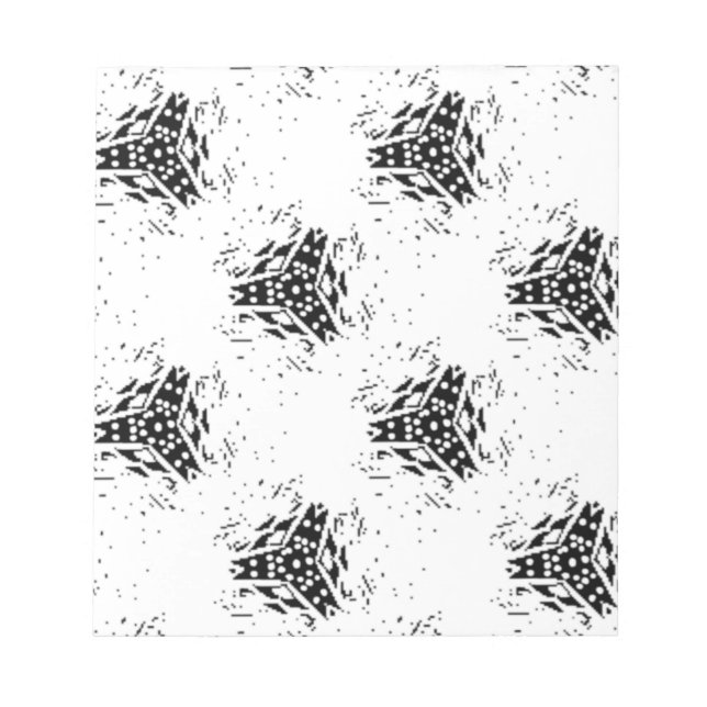 Bloc-notes magnétique vertical, charbon de bois, d (Devant)