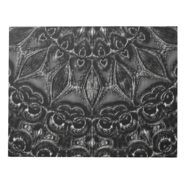 Bloc-notes Mandala de charbon (Devant)