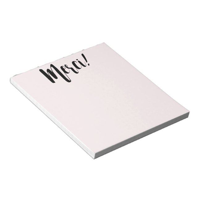 Bloc-notes Merci (Incliné)