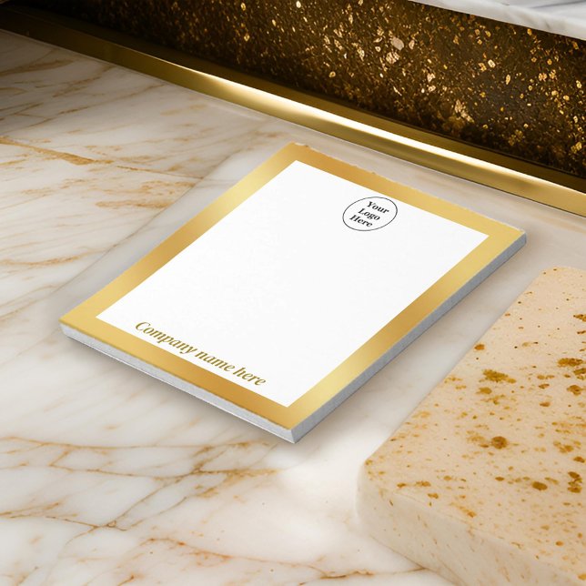 Bloc-notes métallisé or luxe (Créateur téléchargé)