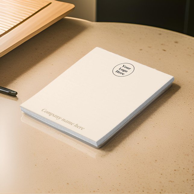 Bloc-notes minimaliste beige simple (Créateur téléchargé)