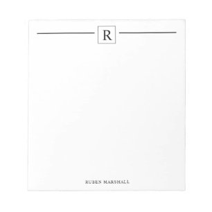 Bloc-notes minimaliste pour Carré Monogramme