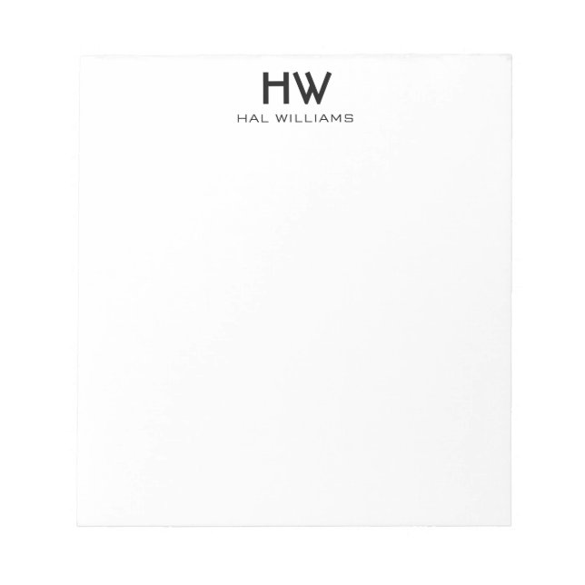 Bloc-notes monographique (Devant)