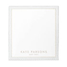 Bloc-notes Motif en treillis gris vintage