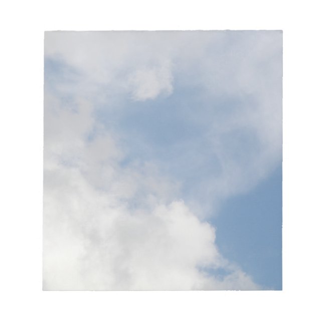 Bloc-notes nuages fluides (Devant)