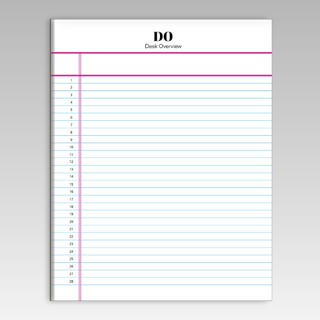 Bloc-notes numéroté avec monogramme de nom personn (Créateur téléchargé)