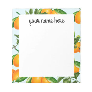 Bloc-notes Oranges Personnalisé