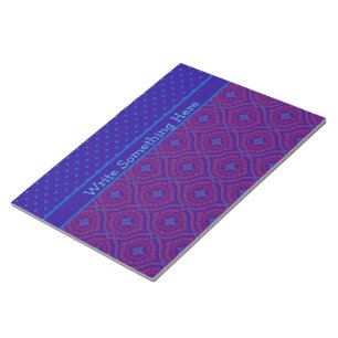 Bloc-notes ou Jotter, Ogues pourpres et bleues, Po