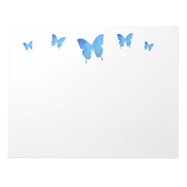 Bloc-notes Papillon bleu (Devant)