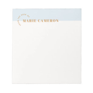 Bloc-notes Pastel simple - Bleu