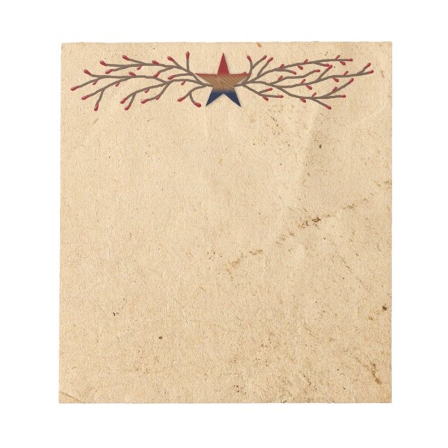 Bloc-notes Patriotique Star (Devant)