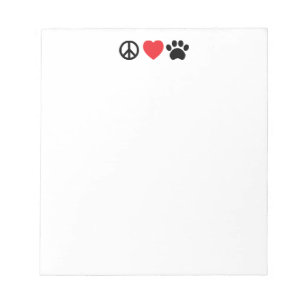 Bloc-notes Peace Love