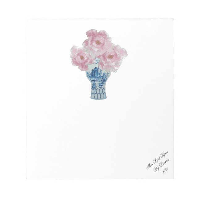 Bloc-notes Peony Blue et White Ginger Jar (Devant)