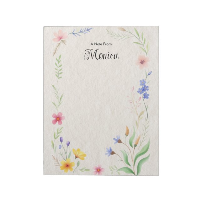 Bloc-notes personnalisé (Tourné)